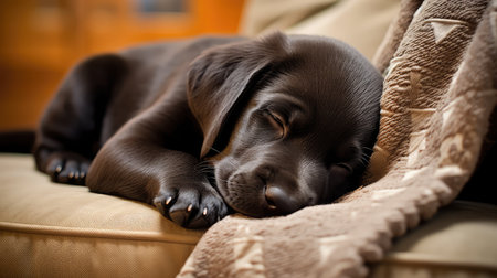 nap black lab puppyの素材
