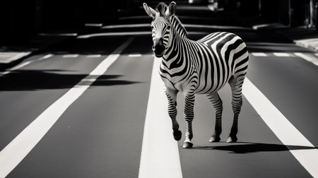 crossing black and white lineの素材