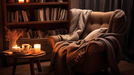 armchair need coffeeの写真素材