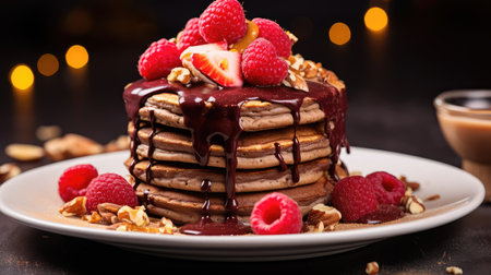 chocolate tasty vegan food backgroundの素材