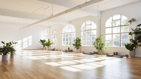 airy large white roomの素材