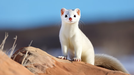 camouflage white weasel