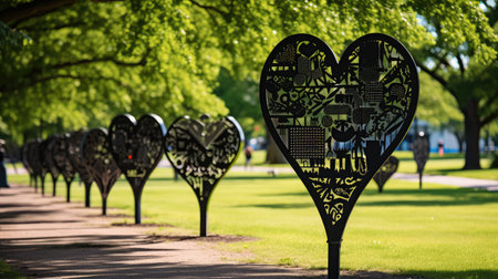 park black lives matter heartsの素材