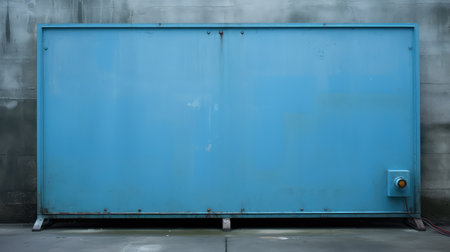 photograph blue metal plate