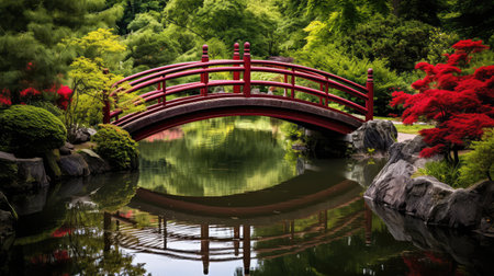 tranquil red bridgeの素材
