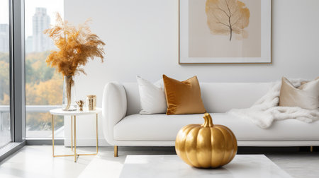 minimalist gold pumpkinの素材