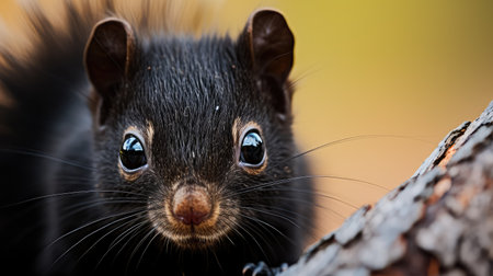 fur black squirrelの素材