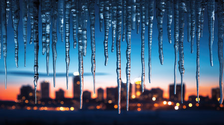 skyline icicle backgroundの素材