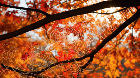 photograph spiderweb textureの素材