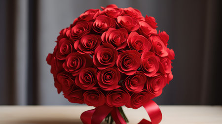 roses origami redの素材