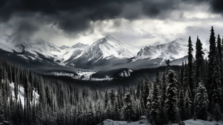 photograph colorado snow mountainsの素材