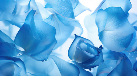 mid blue rose petalsの素材