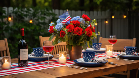 backyard fourth of july wineの素材