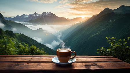 serene mountain coffeeの素材