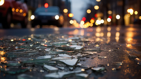 dusk road broken glassの素材