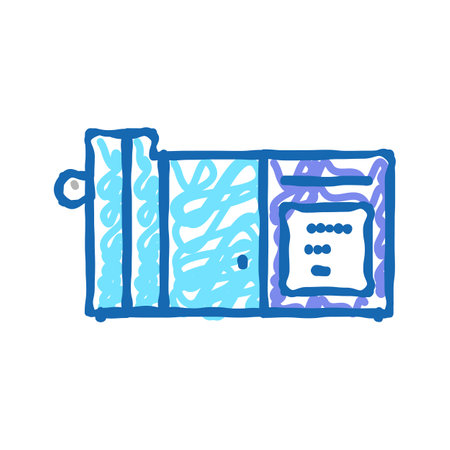 chocolate preparation icon doodle illustrationのイラスト素材