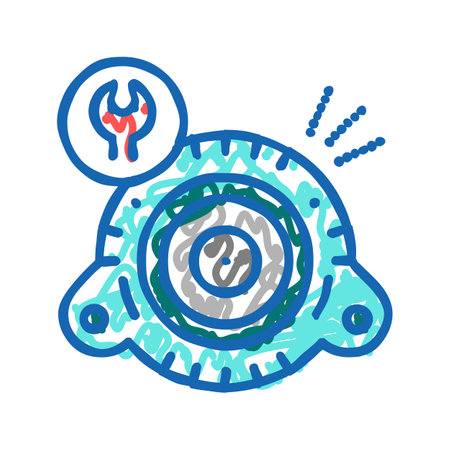 generator repair color icon vector isolated illustrationのイラスト素材