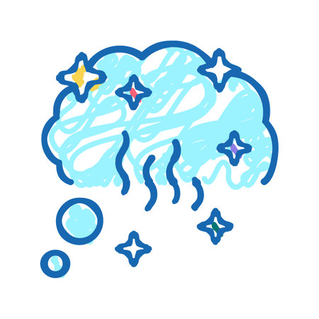 memories and nostalgia icon doodle illustrationのイラスト素材