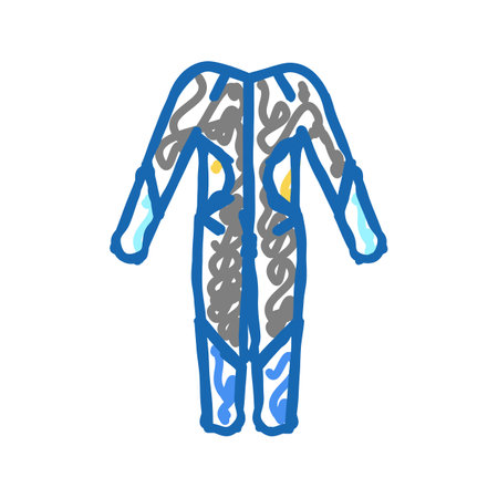 swimming suit icon doodle illustration signのイラスト素材