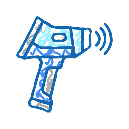 geology measuring device icon doodle illustrationのイラスト素材