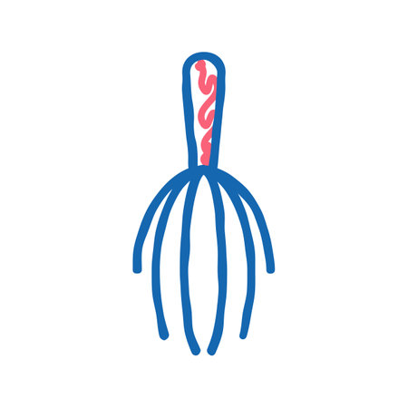 massage leisure icon doodle illustrationのイラスト素材
