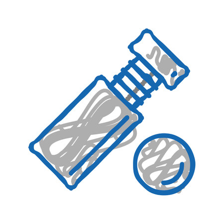 standoff screw icon doodle illustrationのイラスト素材