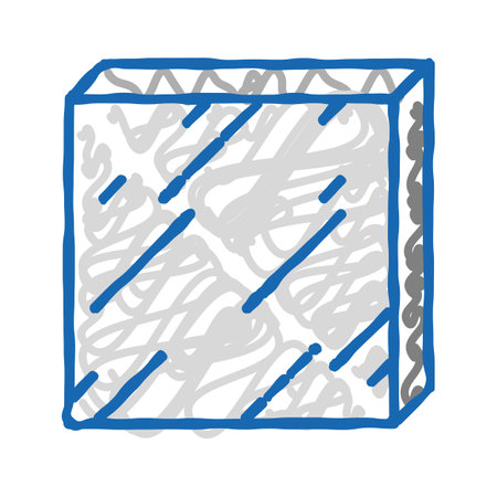sheet metal icon doodle illustrationのイラスト素材