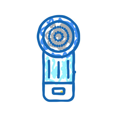clothing cleaning electronic gadget icon doodle illustrationのイラスト素材