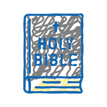 bible book icon doodle illustration