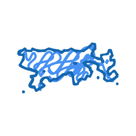 lake titicaca icon doodle illustrationのイラスト素材