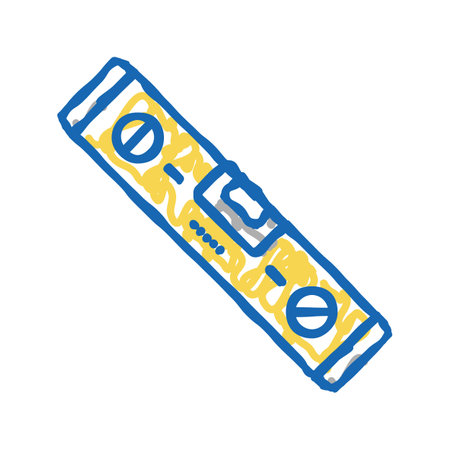 level tool repair icon doodle illustration