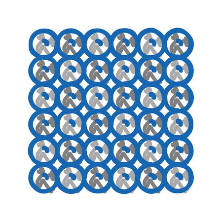 magnetic balls fidget toy icon doodle illustration
