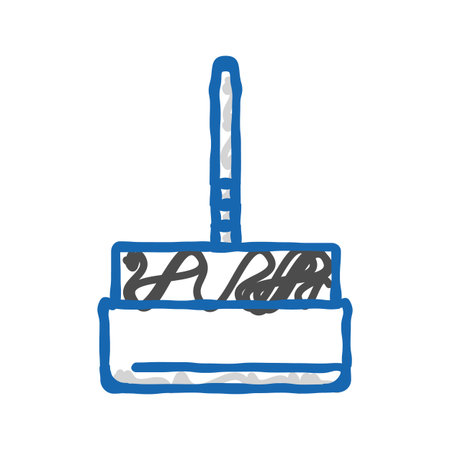 glide furniture hardware fitting icon doodle illustrationのイラスト素材