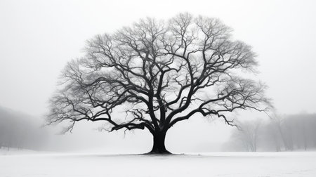 photograph red oak treeの素材