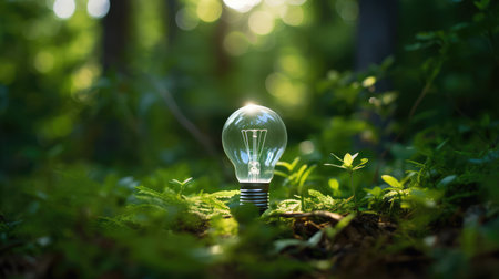nature light bulb greenの素材