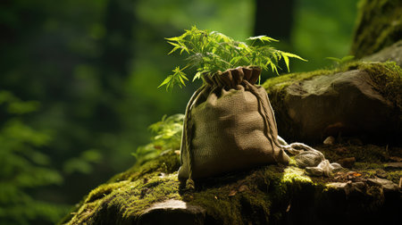 marijuana bag of weedの素材