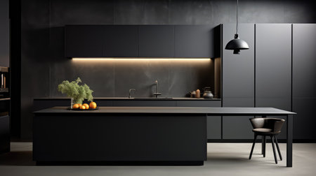 modern kitchen darkの素材