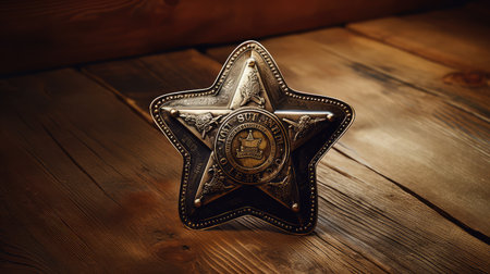 weathered sherriff starの素材