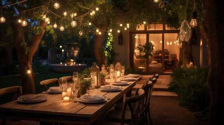 garden white twinkle lightsの素材