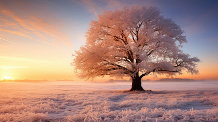 majestic snowy treeの素材