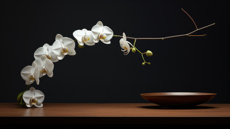 elegance flowers dark woodの素材