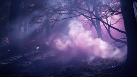 ethereal purple smoke transparentの素材