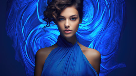 fashion electric blueの素材