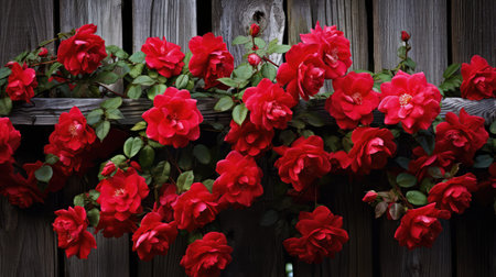 bloom wild red roseの素材