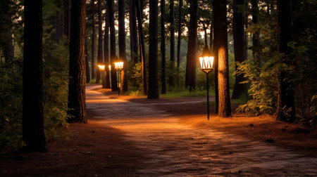 trail path lightingの素材