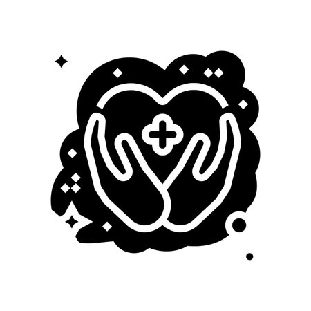 starting charity dream glyph icon vector illustrationのイラスト素材