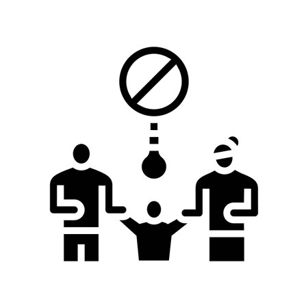 family no electricity glyph icon vector illustrationのイラスト素材