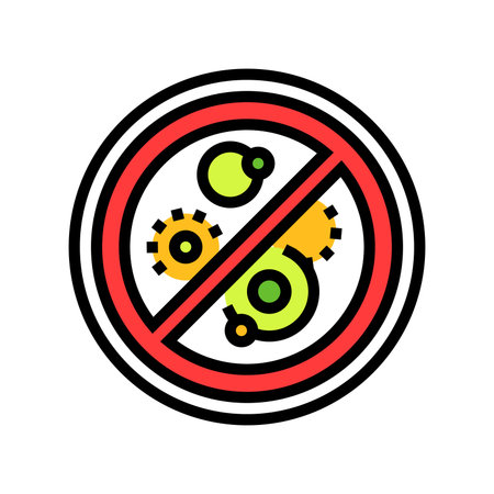 hypoallergenic color icon vector illustrationのイラスト素材