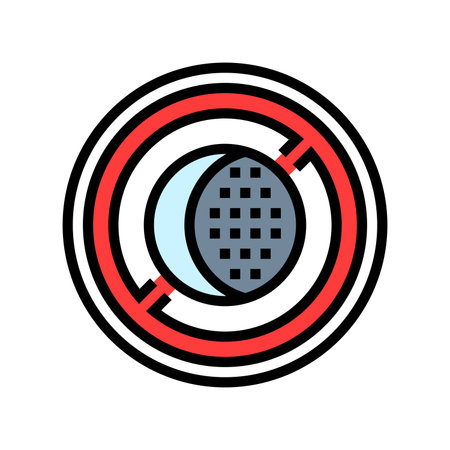 anti fog color icon vector illustrationのイラスト素材