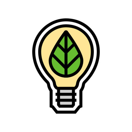 energy efficient color icon vector illustrationのイラスト素材